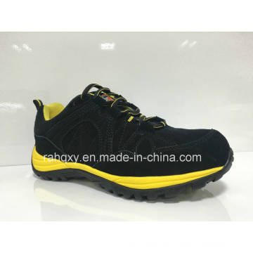 Black Suede MD+Rb Cemented Sole Safety Shoes (HQ0161032)